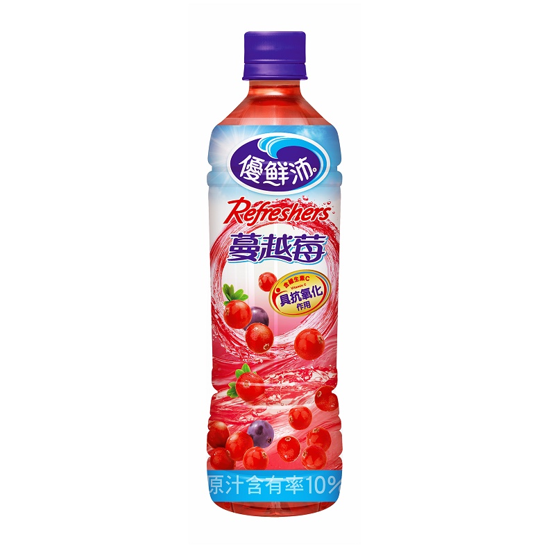 優鮮沛 蔓越莓綜合果汁 500ml x 4【家樂福】