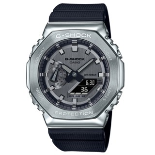 【聊聊甜甜價】CASIO G-SHOCK 時尚金屬八角雙顯腕錶 GM-2100-1A