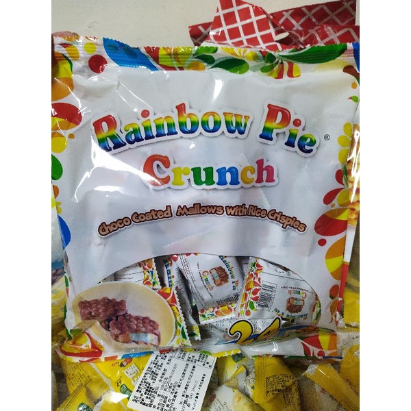 菲律賓 Rainbow Pie 脆口黑可可彩虹棉花糖（108g）