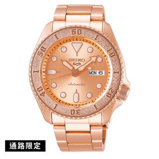 【柏儷鐘錶】SEIKO 精工新五號機芯 玫瑰金水鬼錶 SRPE72K1