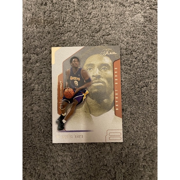 2001-02 Flair #8 Kobe Bryant Lakers NBA 布萊恩 mamba 湖人老大 寇比 特卡