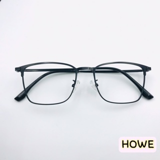 Image of 眼鏡 鏡框 鈦金屬 不銹鋼 方型 霧黑色86002