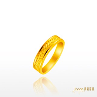 【J’code真愛密碼】有你的歲月 女 黃金戒指 對戒 9999純黃金 情侶款 時尚 禮物 美鑫 22秋冬
