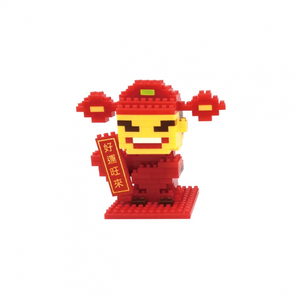 聚聚玩具【正版】Tico 微型積木 財神春聯系列-好運旺來(T-7039) 新年 財神爺