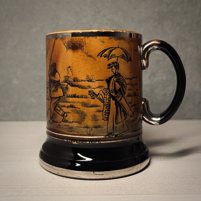 英國Arthur Wood馬克杯 酒杯 瓷器 裂紋釉
