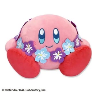 任天堂 夏威夷花圈星之卡比 kirby 景品大娃娃