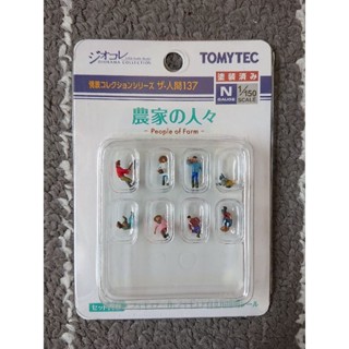 TOMYTEC 人間 137 農家的人們 (1/150)N規鐵道人形農夫場景情景造景微型縮小模型 323983 亞歐市集