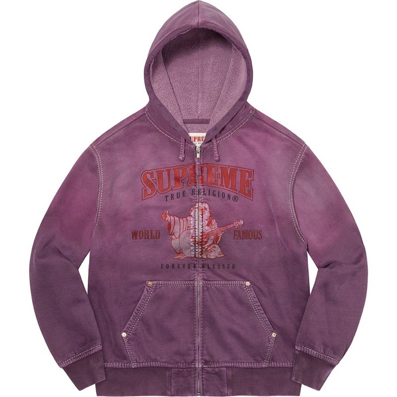 SUPREME FW21 True Religion Zip Up Hooded 連帽 運動 外套