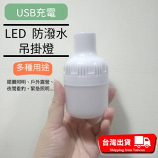 【台灣現貨】多用途LED防潑水吊掛燈 露營燈 充電式吊燈 USB充電掛燈 緊急照明 小夜燈