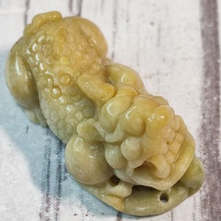 💱招財神獸💱天然緬甸玉 A貨翡翠-黃翡 立體精雕 戰甲 貔貅 現貨實拍優惠特價【92jade 遇見善緣】
