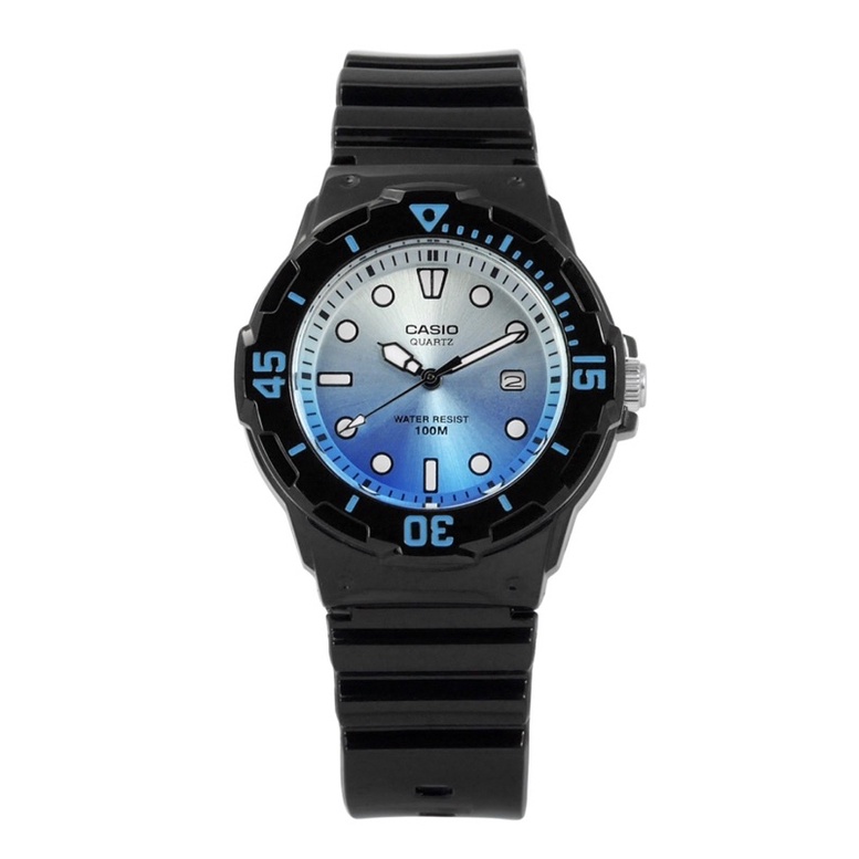 【CASIO 卡西歐】漸層藍潛水錶風格腕錶 LRW-200H-2E 34.5mm 現代鐘錶