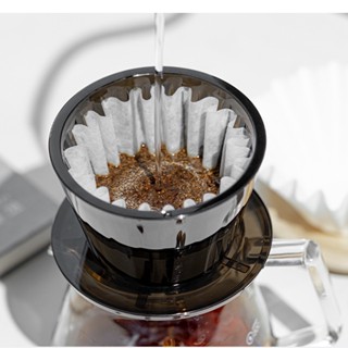 【TIMEMORE 泰摩】冰瞳B75咖啡濾杯(手沖蛋糕型咖啡樹脂濾杯 平底細出水孔設計更適合新手控制流速)