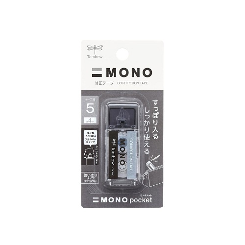 蜻蜓Tombow MONO CT-CM5 口袋型修正帶-黑