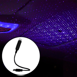 台灣現貨 USB星空燈 汽車氛圍燈 內氛圍燈 USB車載星空燈免改裝車頂 LED激光投影燈 夢幻星空 紫色星空 #3