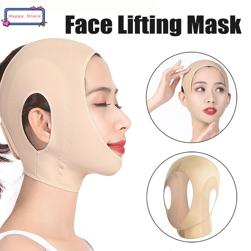 Breathable Face Lifting Shield / Facial V-Shaped Elastic Bel