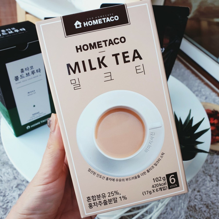 (附發票) HOME TACO 沖泡奶茶 韓國星巴克指定款 17g*6條 HomeTaco《贈品多多家》