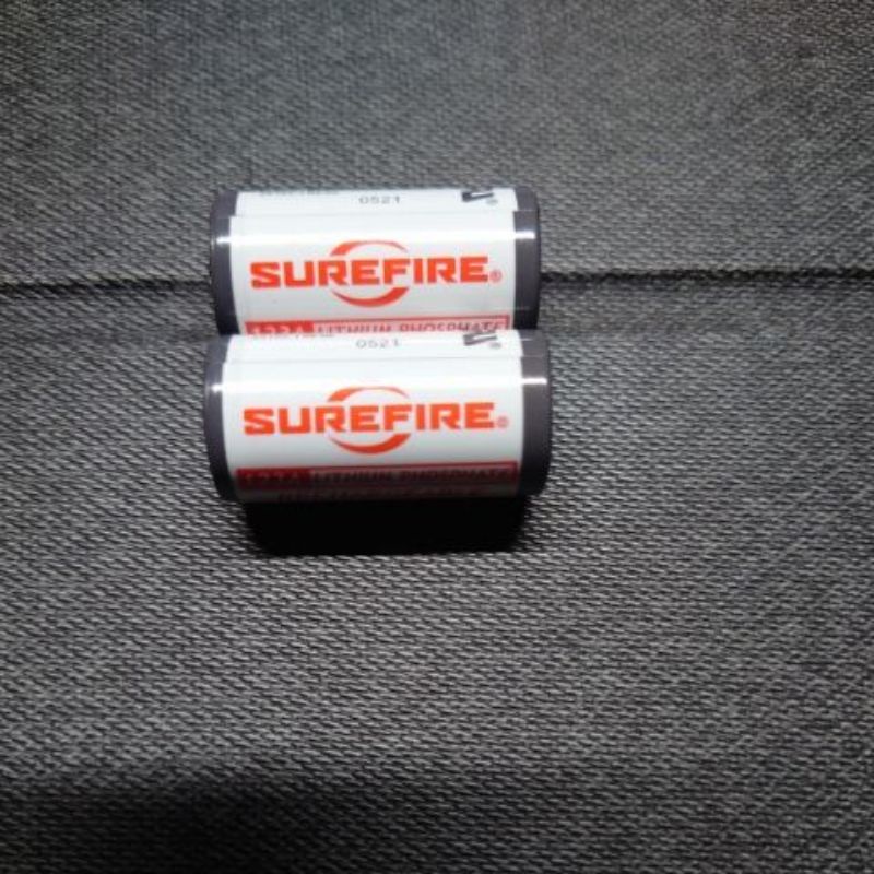 （二手）SureFire CR123a 可重複電池 2顆 600元