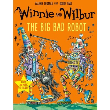 Winnie and Wilbur The Big Bad Robot (1平裝+1CD)(有聲書)/Valerie Thomas【禮筑外文書店】