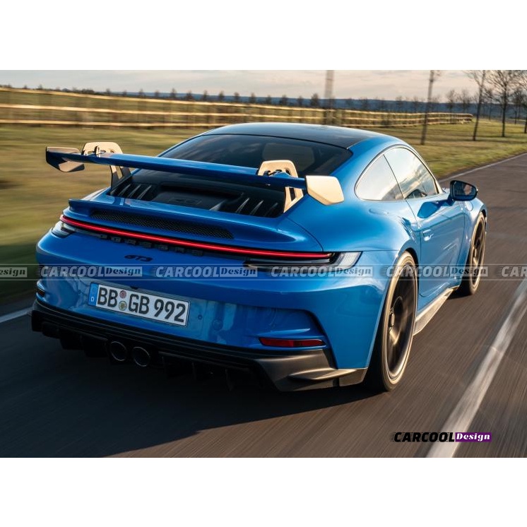 【乾碳】適用Porsche保時捷 992 carrera/carrera s 升級高品質乾式碳纖維GT3後發動機蓋