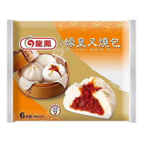 龍鳳 蠔皇叉燒包(冷凍) 600g【家樂福】