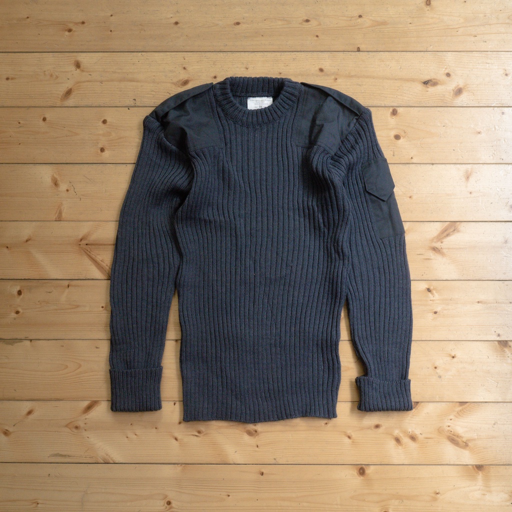 《白木11》 🇬🇧 90s Royal Air Force RAF sweater 空軍 藍灰色 圓領 針織 羊毛 毛衣