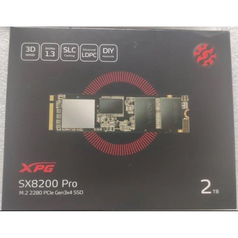 @淡水硬漢@全新 XPG M.2 2TB 固態硬碟 2280 PCIEGen3x4 SSD SX8200 PRO 2T