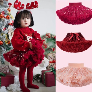 tutu裙 公主裙 韓版童裝 兒童衣服 女童 聖誕節服裝兒童 聖誕女童 網紗裙 聖誕衣服 可愛 蛋糕裙 耶誕