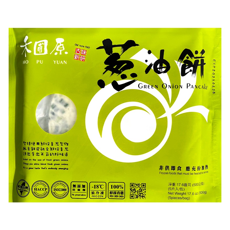 禾圃原 蔥油餅(冷凍) 500g【家樂福】