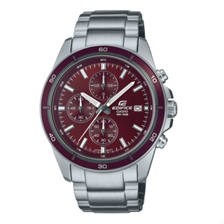 【KAPZZ】CASIO EDIFICE 三針三眼 計時碼錶 日期顯示窗 搶眼茶紅 EFR-526D-5C