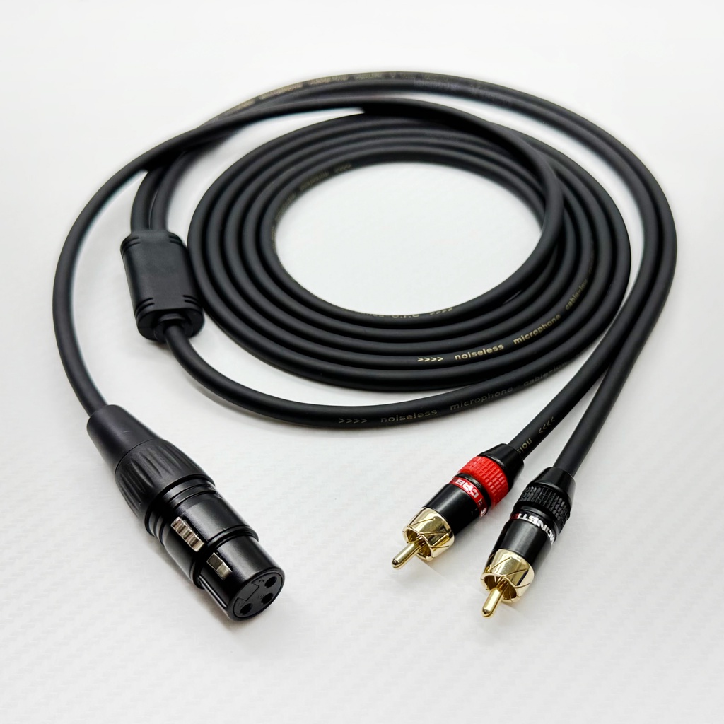 隔離線 RCA 轉 XLR Y型線 訊號線 一變二 一分二 一轉二 XLR to 雙RCA 雙梅花頭