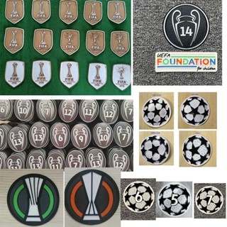 2022 Champions Patch UCL 星球尊重徽章熱轉印熨斗在足球 Parches