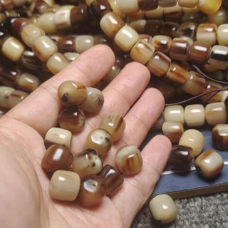 【艾朵拉水晶】【請先聊聊確認有無現貨】 廠家批發天然牛角桶珠西藏耗牛角精拋散珠12-20m DIY飾品配件配飾