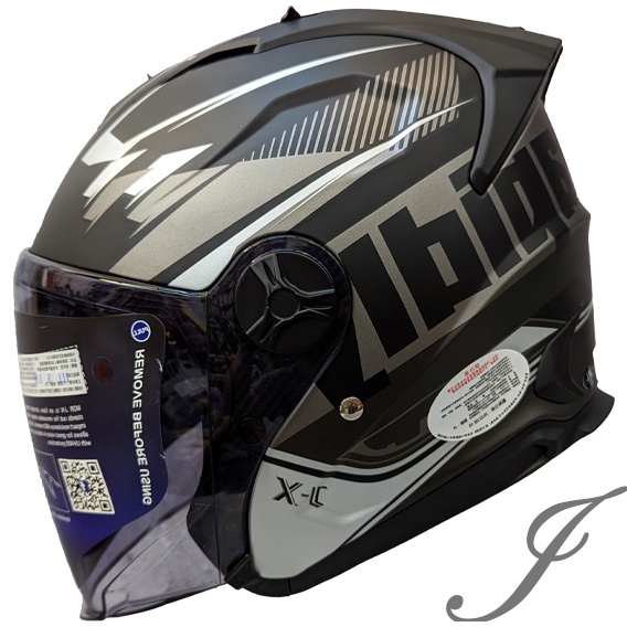 M2R J-X #5 消光黑 內襯可拆 半罩安全帽