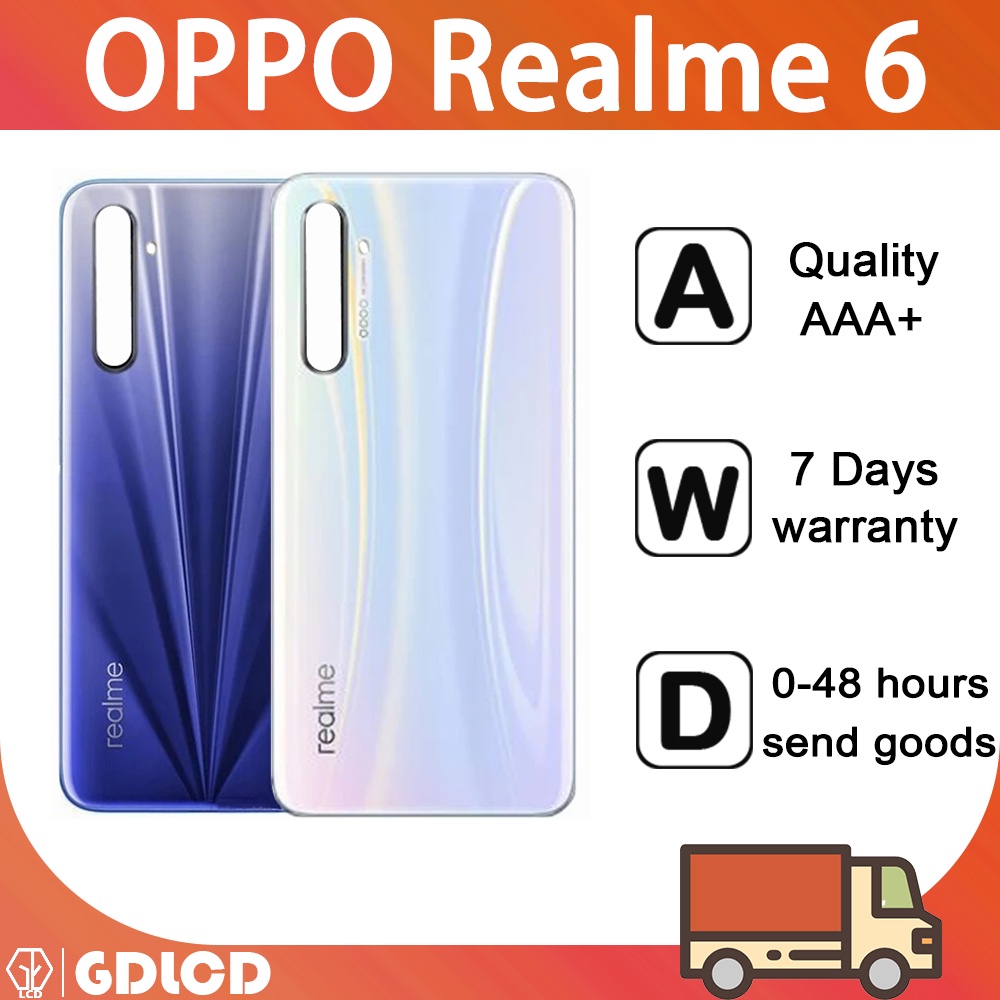 適用於 OPPO Realme 6 6 Pro 後蓋電池蓋後殼門殼更換
