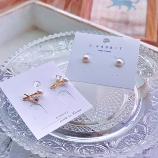 Lucky Stone✿ 韓國製 耳環 淡水珍珠 耳環 鍍金耳環 高貴 氣質款 甜美耳環 耳針 耳釘
