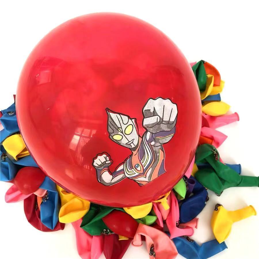 超人力霸王氣球 生日派對 會場佈置大號加厚奧特曼氣球卡通兒童益智玩具泡泡迪迦奧特曼怪獸印字氣球婚禮 生日 聚會裝飾氣球