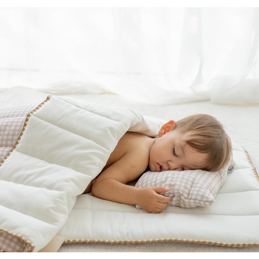 Lolbaby Pastel Check Nap 床上用品套裝、枕頭、被子、墊