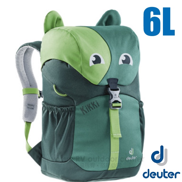 【德國 Deuter】Kikki 6L 可愛動物造型 輕量透氣兒童背包.上學包/舒適耐磨_綠/深綠_3610519