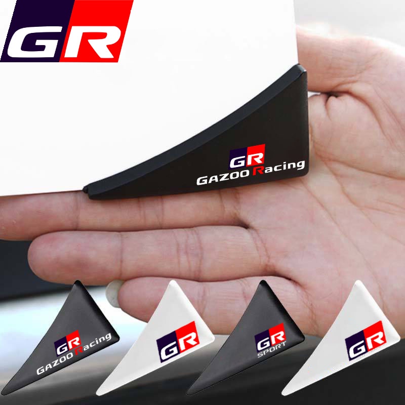 Gr Gazoo 賽車車門邊緣防刮碰撞(加厚)貼紙護角矽膠貼紙適用於豐田 GR Sport Vios Rush Yari