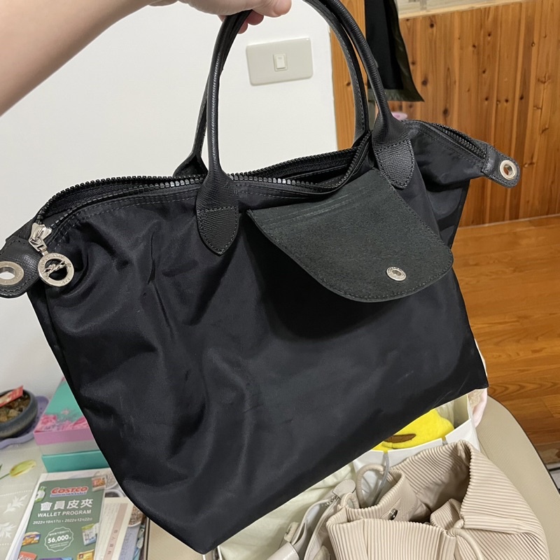 Longchamp 厚尼龍 黑色 M（二手）