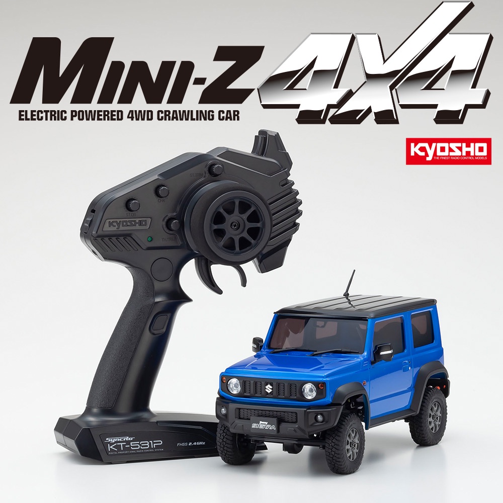 KYOSHO MINI-Z 4×4攀岩車套裝 鈴木Suzuki Jimny金屬藍色(32530MB)吉米Blue