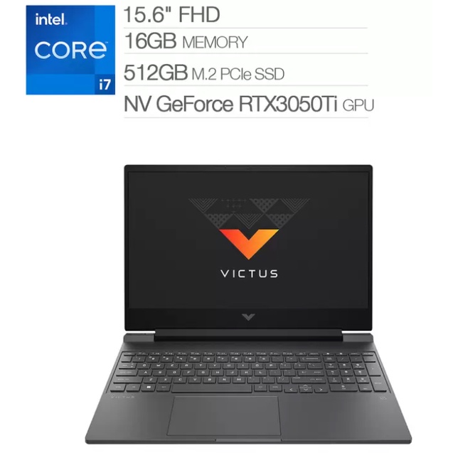 聊聊問底價 HP 15.6吋電競筆電  Victus Gaming Laptop 15-fa0029TX 黑騎士