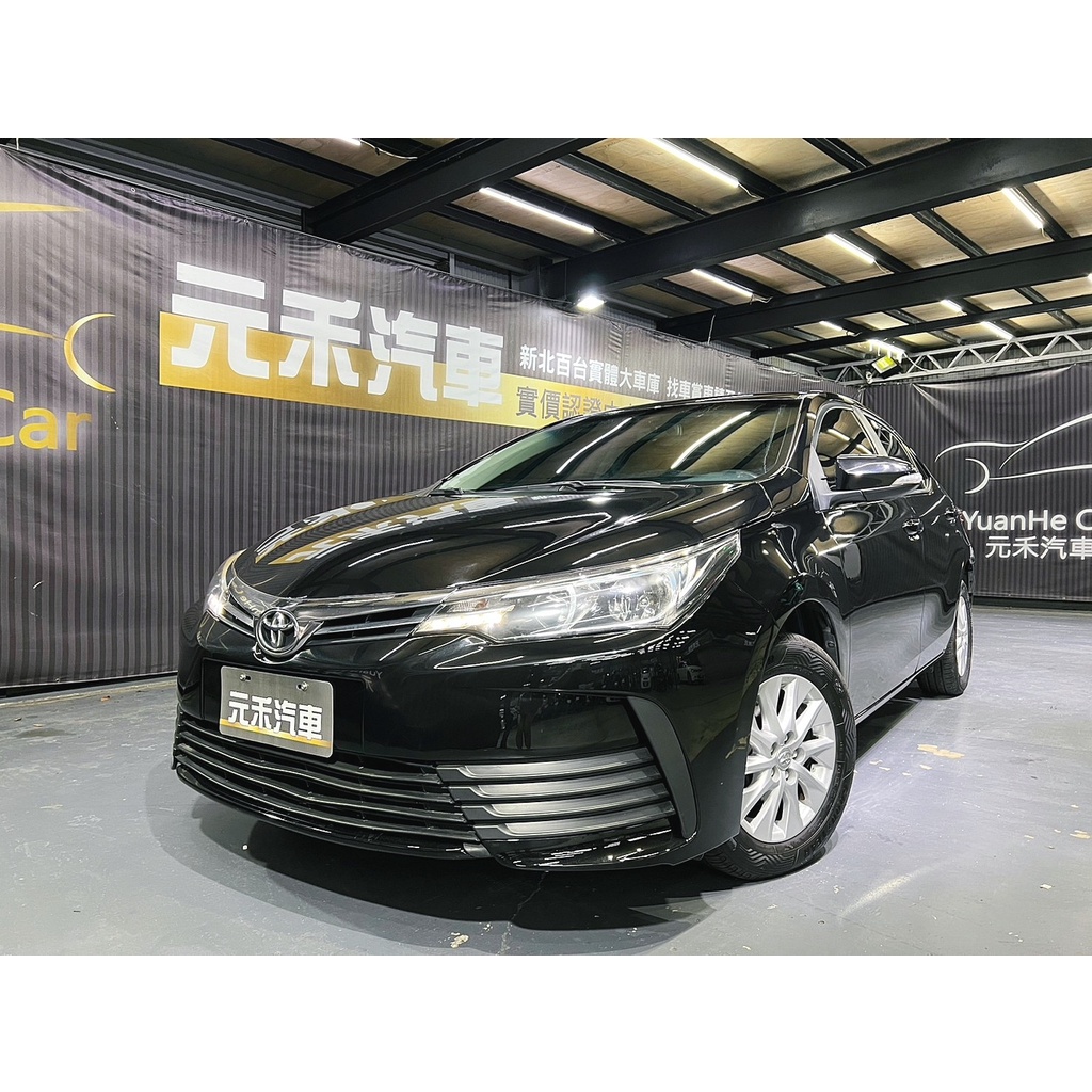 正2017年出廠 Toyota Corolla Altis 1.8雅緻版 汽油 極致黑 新車官方建議售價65.6萬