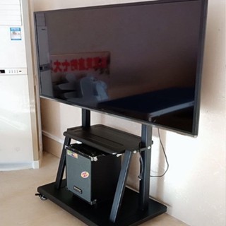 【價格便宜】液晶電視機支架立式掛架顯示器旋轉架電視免打孔移動架子落地推車電視支架 掛架 電視架子 1QV9