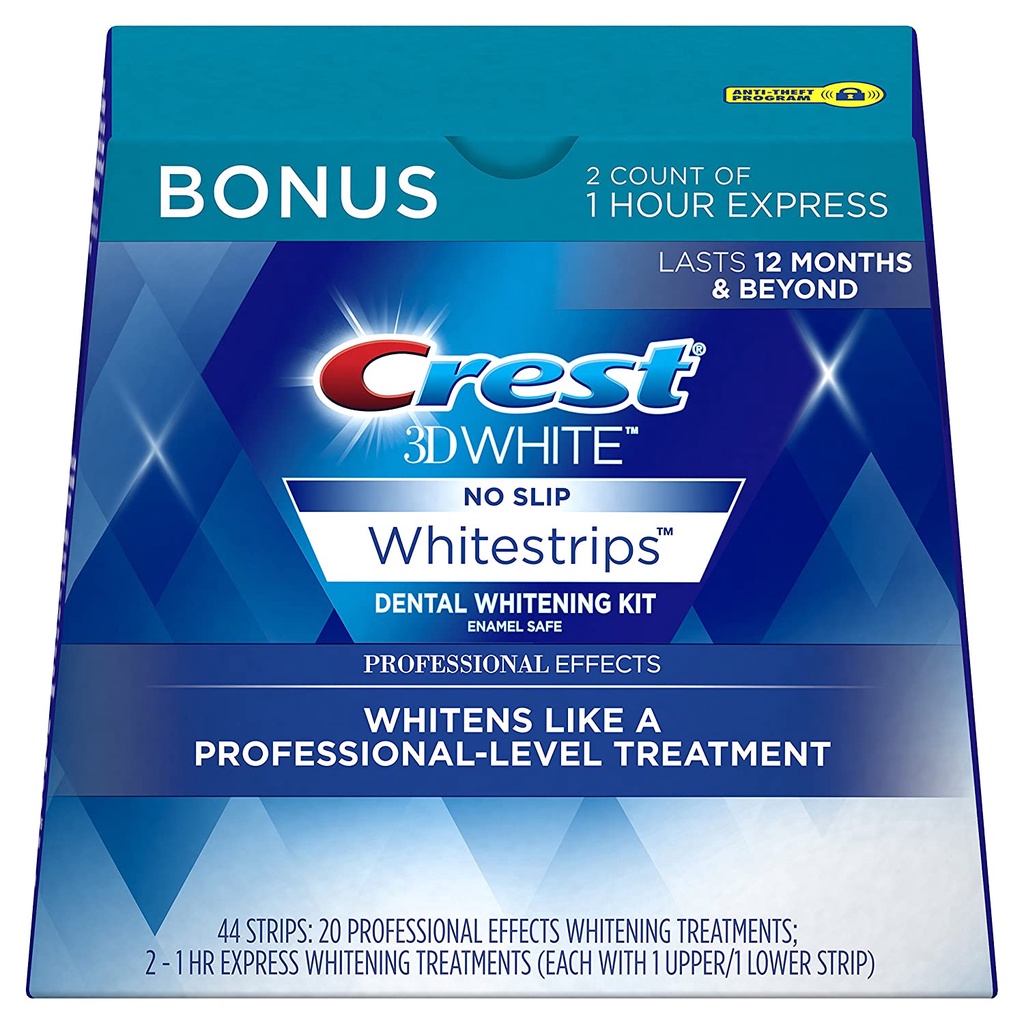 美國Crest 3D WHITE STRIPS 美白牙貼 加強型/ 1小時速成型 單包裝 美白貼片