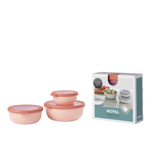 【荷蘭 Mepal】圓形密封保鮮盒三件組350ml+750ml+1.25L-共9色《WUZ屋子》