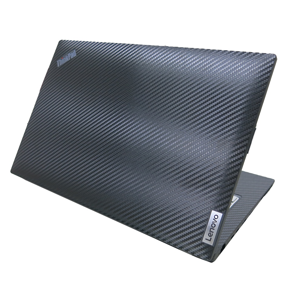【Ezstick】Lenovo ThinkPad L14 Gen3 Gen4 黑卡夢紋 機身貼(上蓋.鍵盤週圍.底部貼)