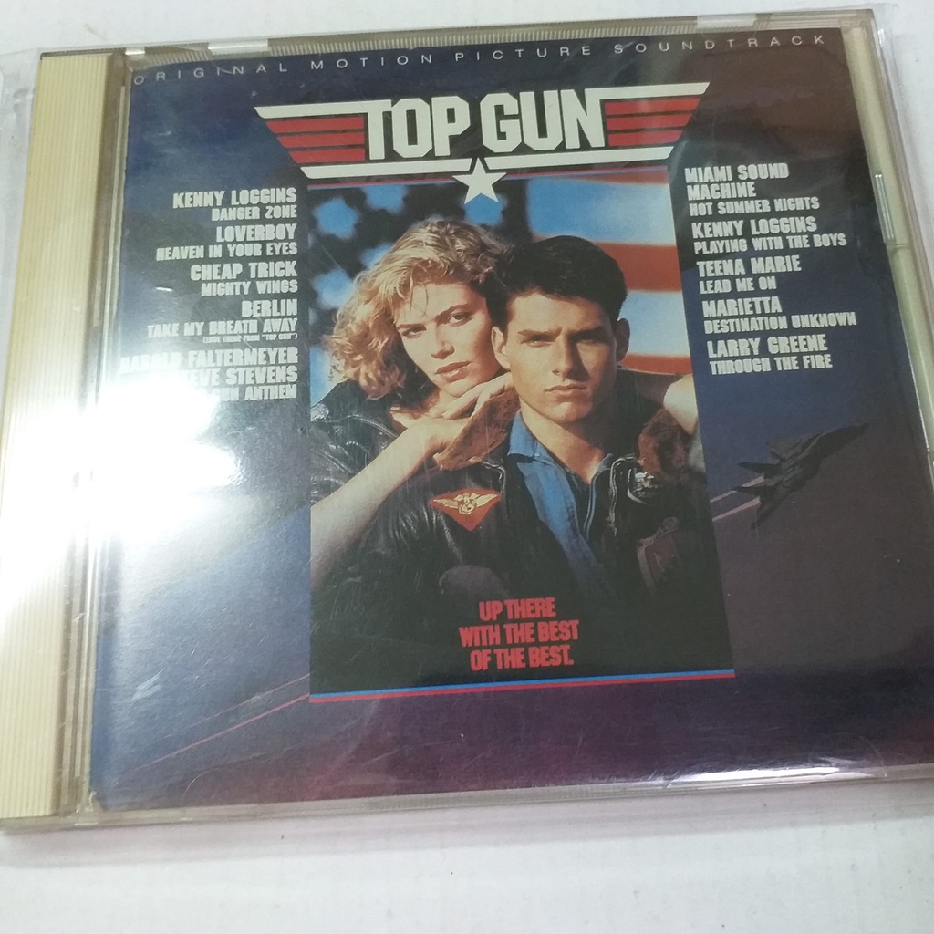 湯姆克魯茲阿湯哥主演捍衛戰士 Top Gun - 電影原聲帶收KENNY LOGGINS主題曲與插曲 日本首版音質優極
