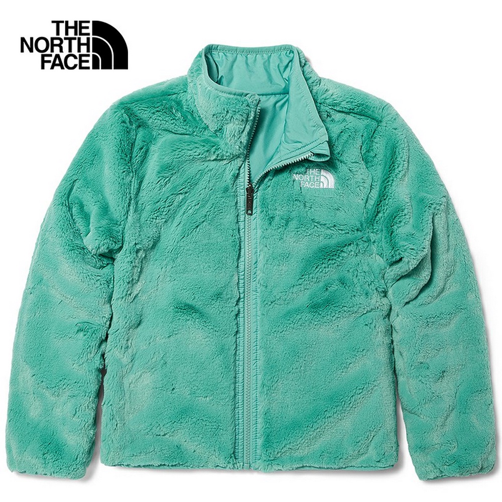 The North Face REVERSIBLE MOSSBUD中大童 雙面防水刷毛外套-NF0A7UMU6R7