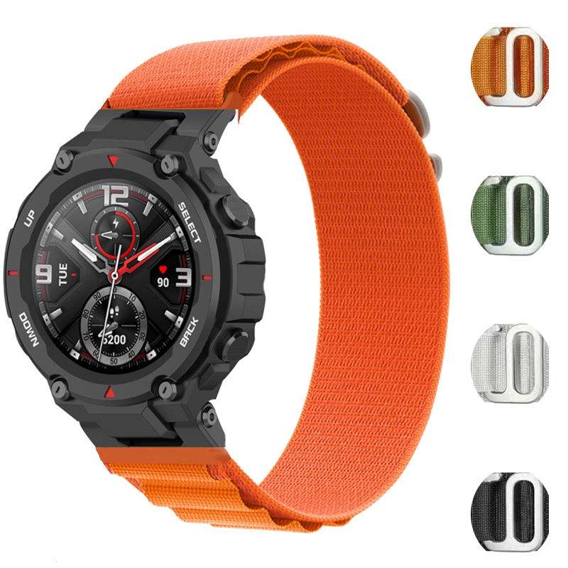 適用於小米 Amazfit Trex Pro 配件的 Huami Amazfit T-REX 2 智能手錶帶的尼龍 Al